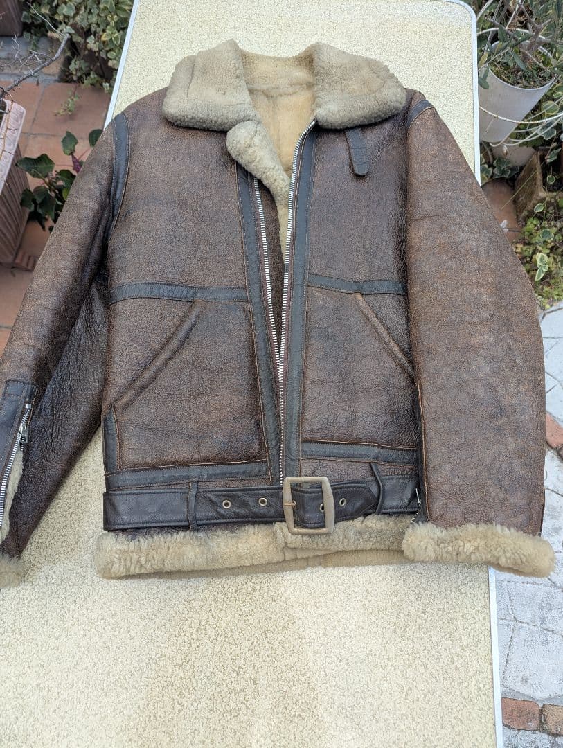 Schott　size38 　B-6 ビンテージ　ムートン