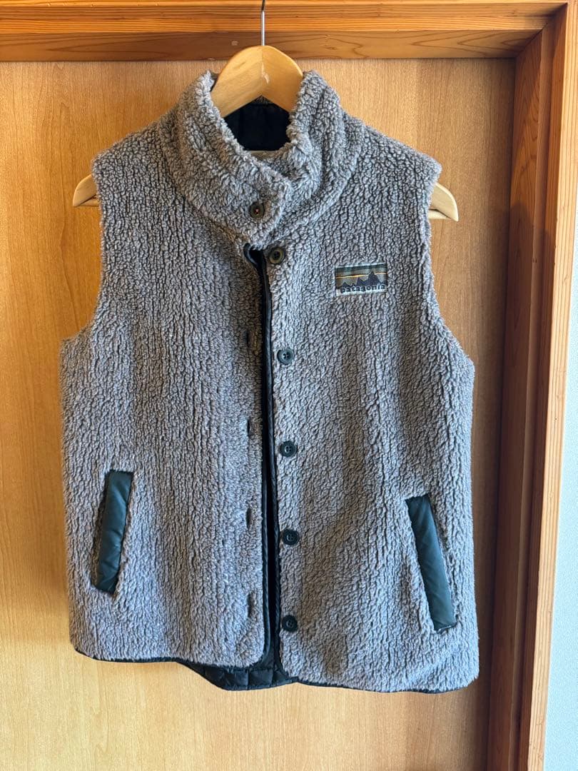 patagonia フリースベスト S グレー