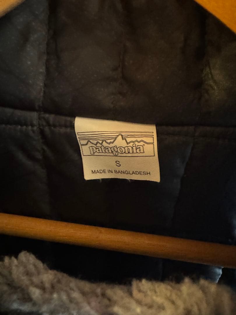 patagonia フリースベスト S グレー