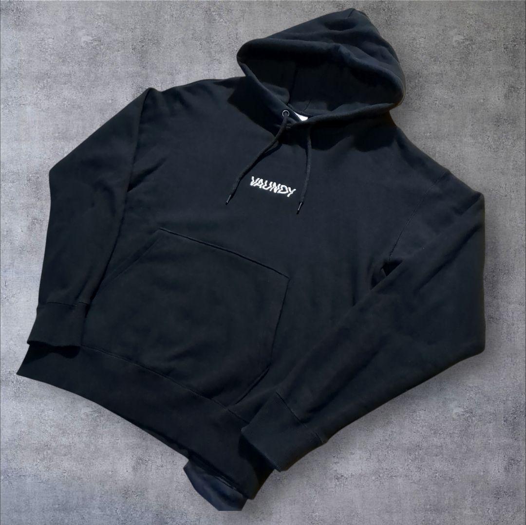 VAUNDY バウンディ 刺繍 ロゴ パーカー M 黒 グッズ