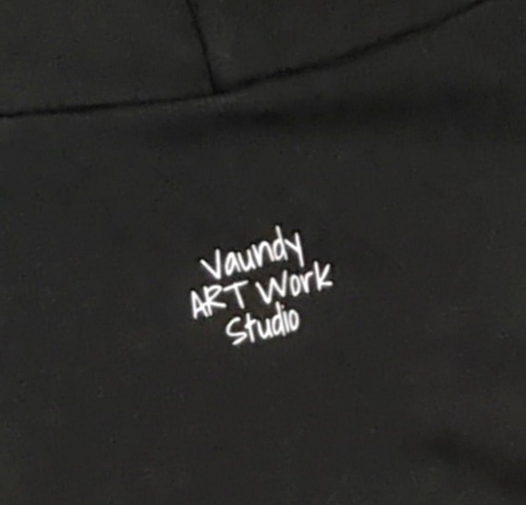 VAUNDY バウンディ 刺繍 ロゴ パーカー M 黒 グッズ