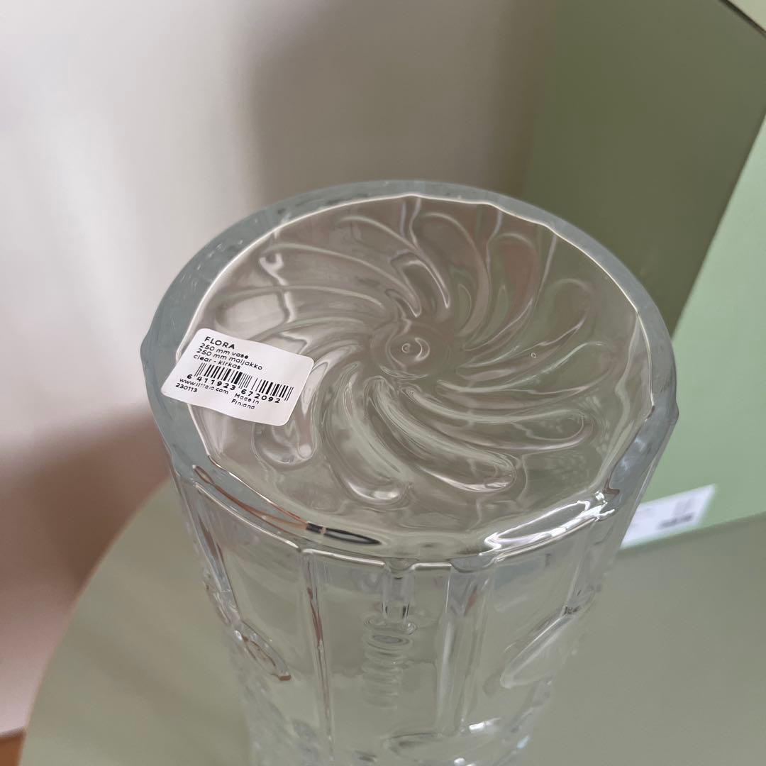 イッタラ　フローラ ベース 250mm クリア　新品未使用品