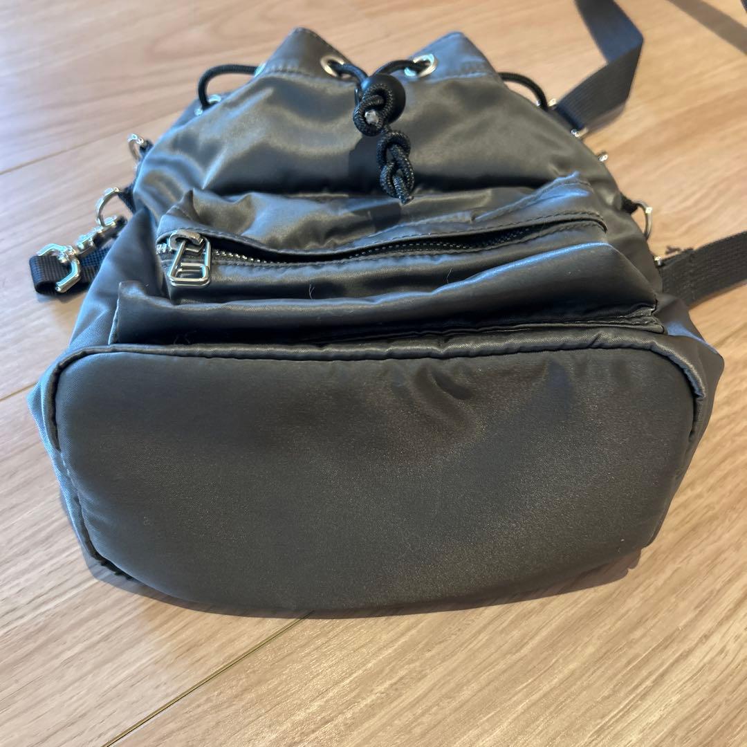 パ*ン様 PORTER グレー ショルダーバッグ バルーンサック 巾着 シルバー