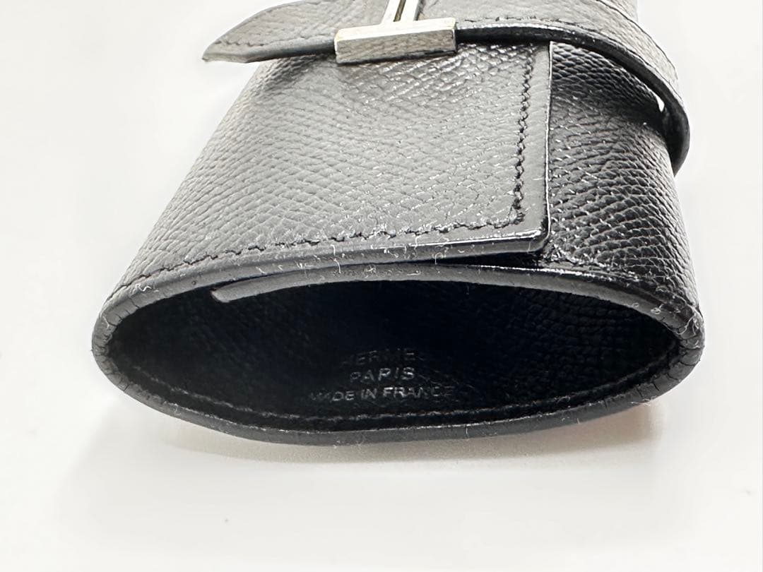 【美品】▢I 刻印 エルメス キーケース べアン 4連 レザー（362_35）