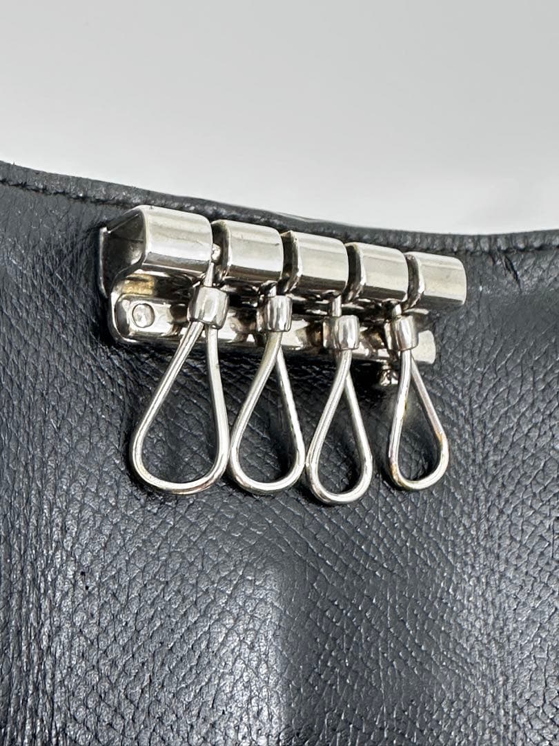 【美品】▢I 刻印 エルメス キーケース べアン 4連 レザー（362_35）