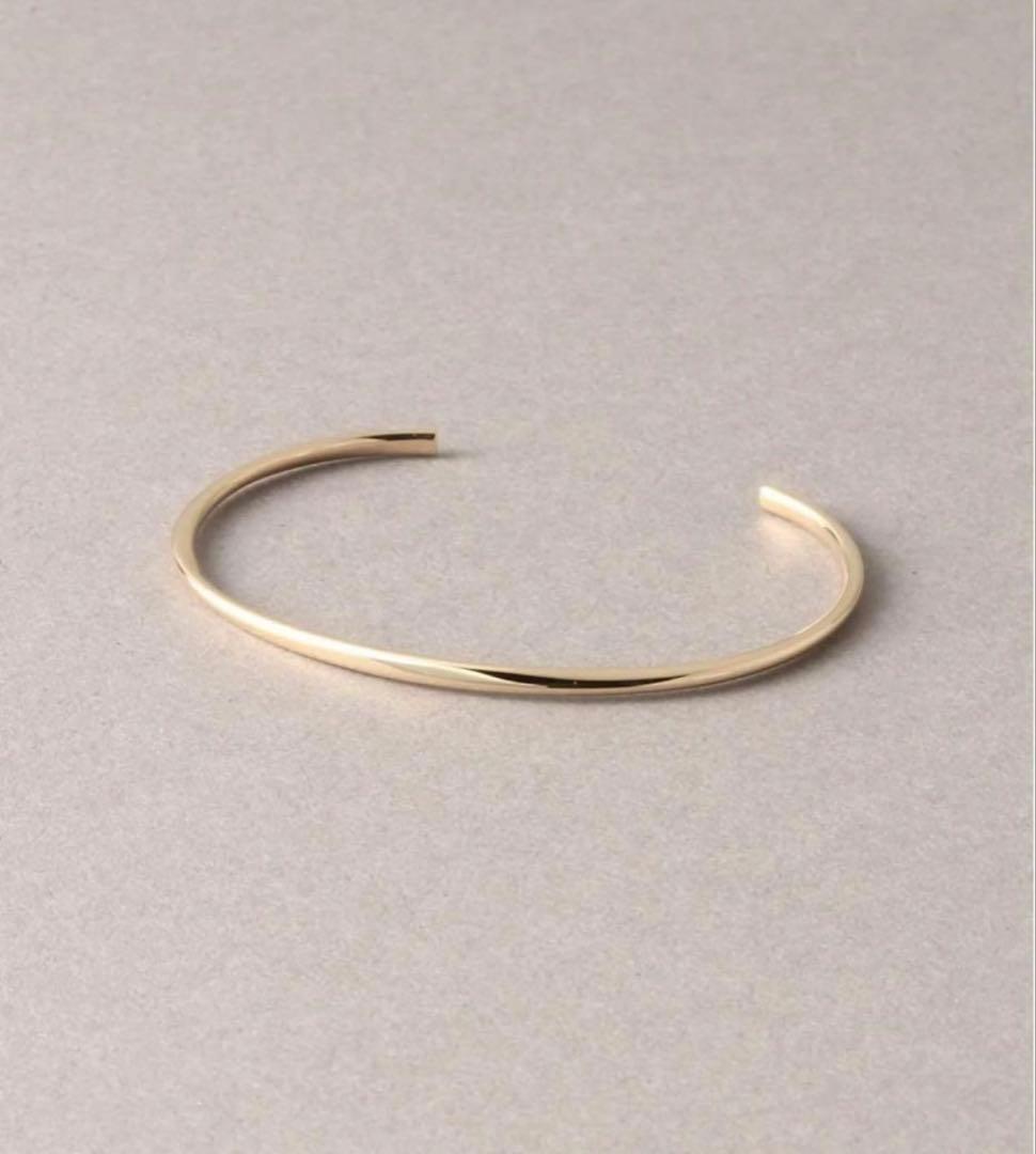 Lilas 2.5パイプC型バングル K10 ゴールド