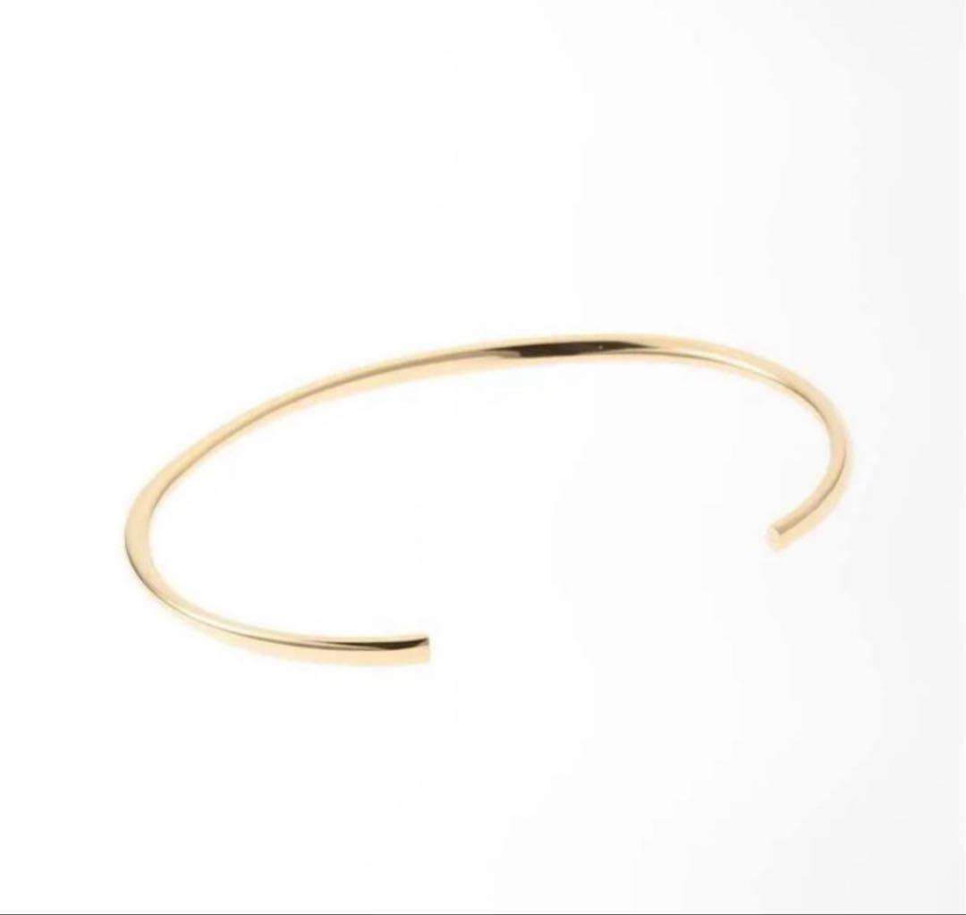 Lilas 2.5パイプC型バングル K10 ゴールド