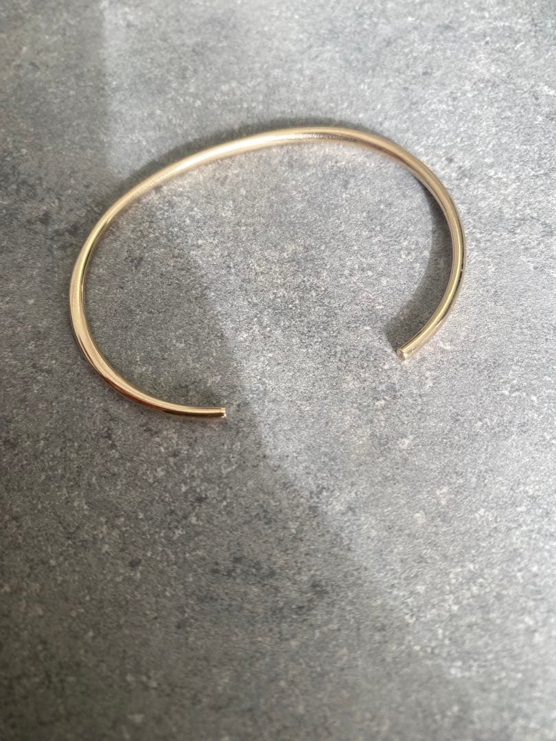 Lilas 2.5パイプC型バングル K10 ゴールド