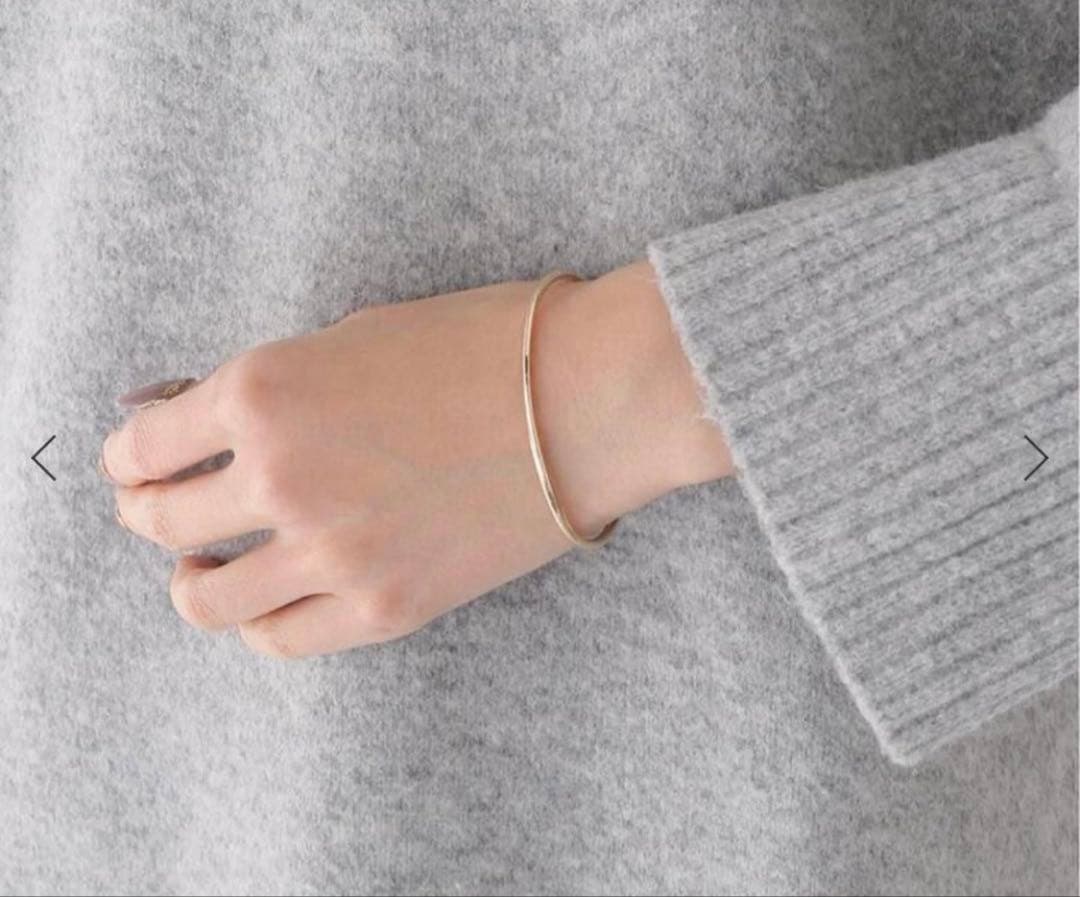 Lilas 2.5パイプC型バングル K10 ゴールド