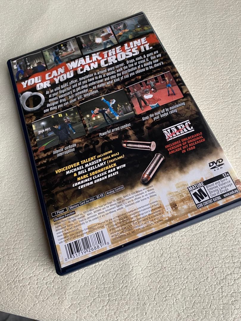 ps2ソフト NARC ナーク　北米版　海外版