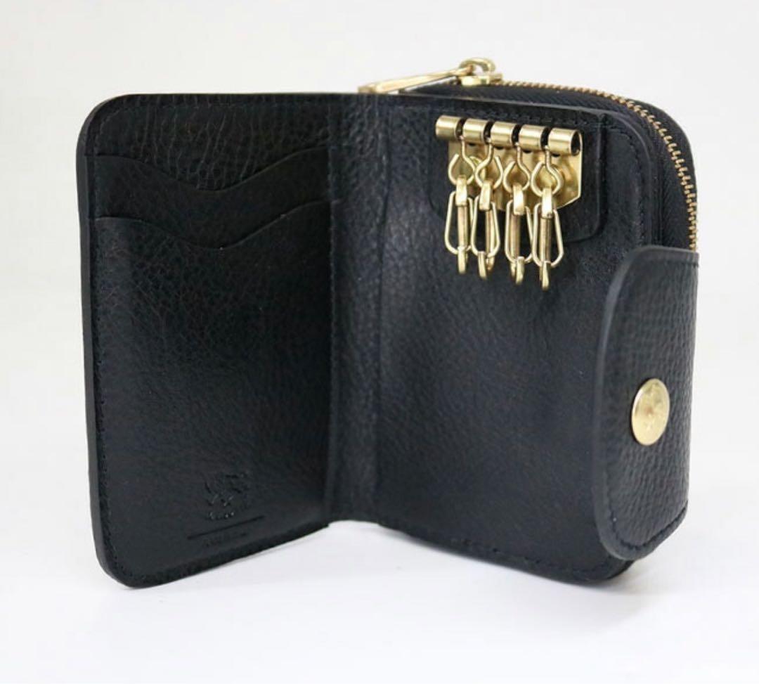 ⭐︎新品未使用⭐︎イルビゾンテ　レザー ブラック キーケース 4連