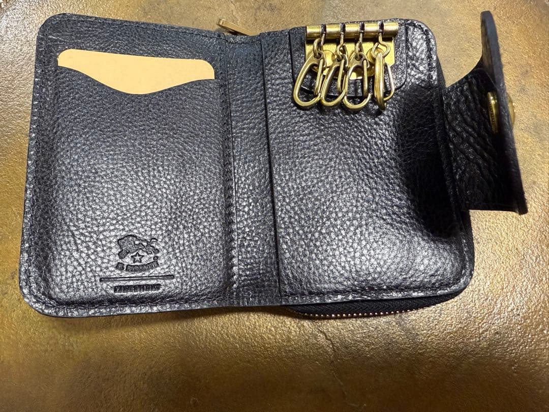 ⭐︎新品未使用⭐︎イルビゾンテ　レザー ブラック キーケース 4連