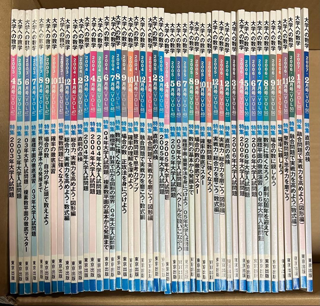 大学への数学2003年4月〜2007年2月の47冊