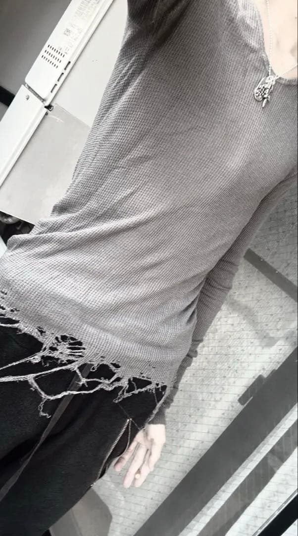 トップス Julius damage long sleeve cutsew