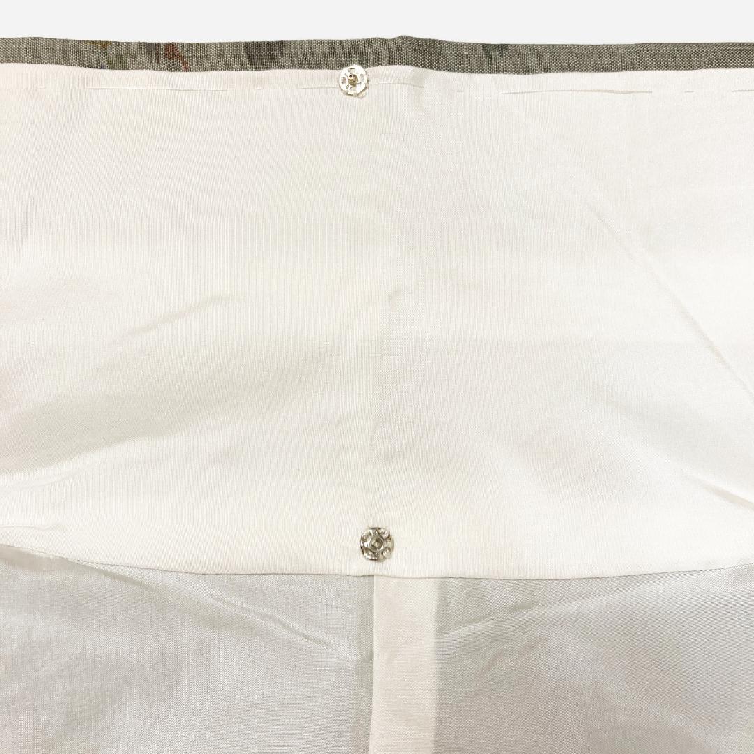 紬　茄子柄　裄68.5　身丈160　袷　正絹　真綿