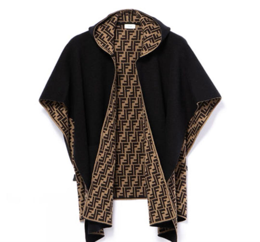 一回着用のみ　FENDI リバーシブル ケープ