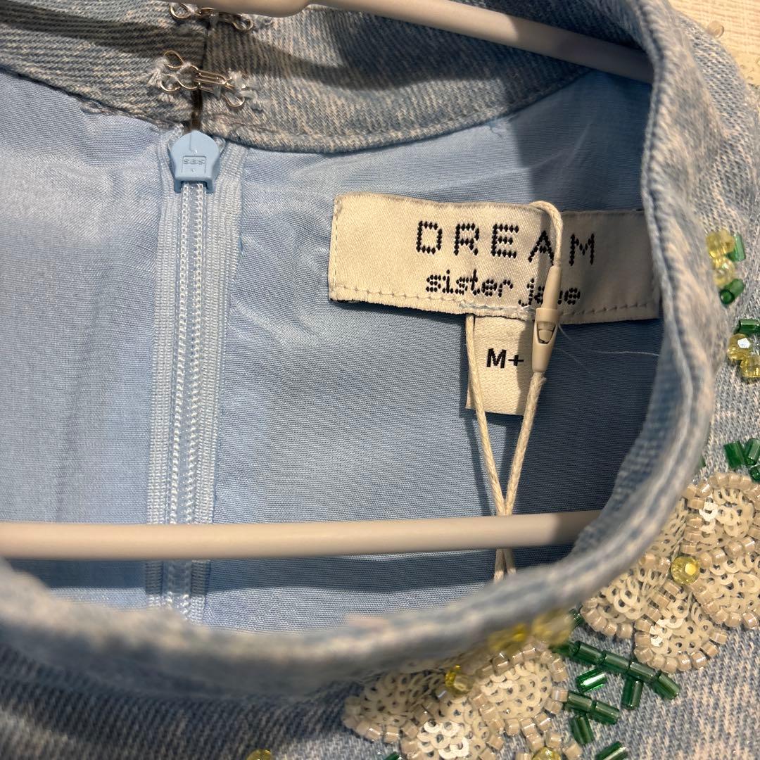 DREAM sister jane ビーズ　デニムトップス
