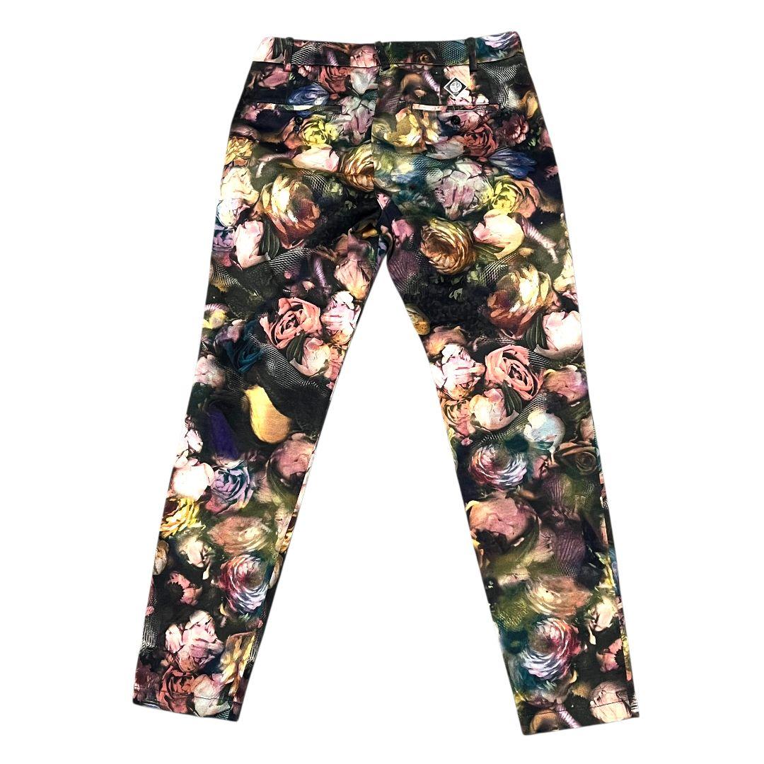 【大きいサイズ】【42】Paul Smith 花柄 ストレッチパンツ レディース