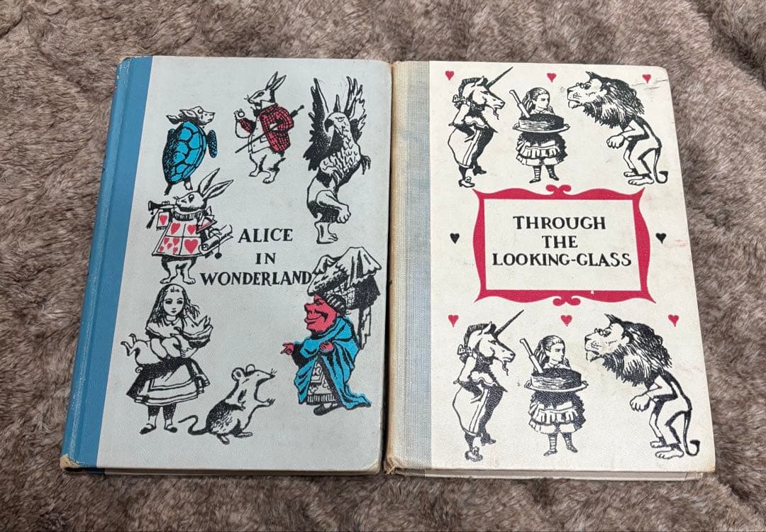 不思議の国のアリス　鏡の国のアリス　ヴィンテージ　アンティーク　洋書　セット