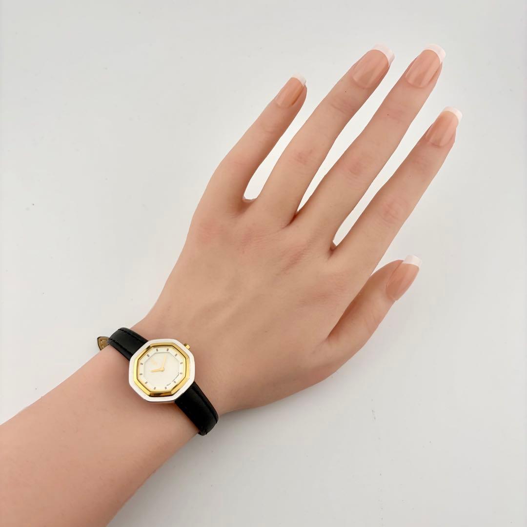 【希少/新品電池/稼働】サンローラン 2200-225872 腕時計 オクタゴン