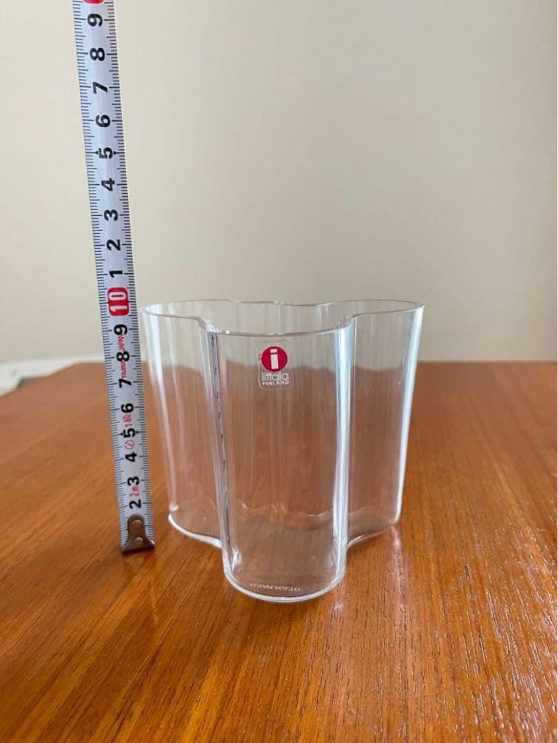 イッタラ  アルヴァアアルトベース クリア 95mm 花瓶