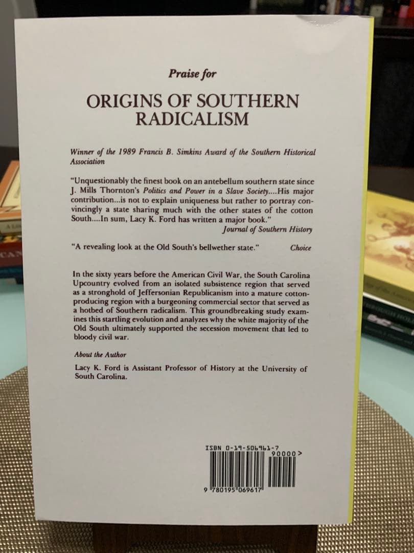 洋書 SOUTHERN RADICALISM Lacy K. Ford, Jr.