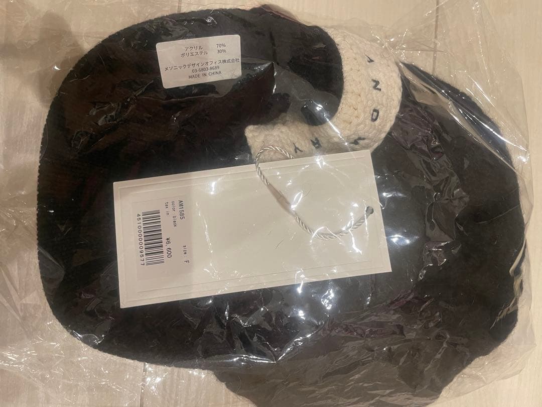 帽子 andmary Mary casquette black