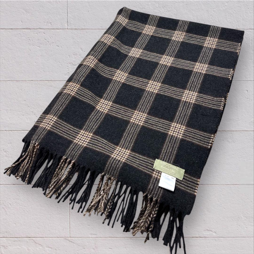 美品Joshua Ellis ジョシュアエリス エスコリアル マフラー ストール