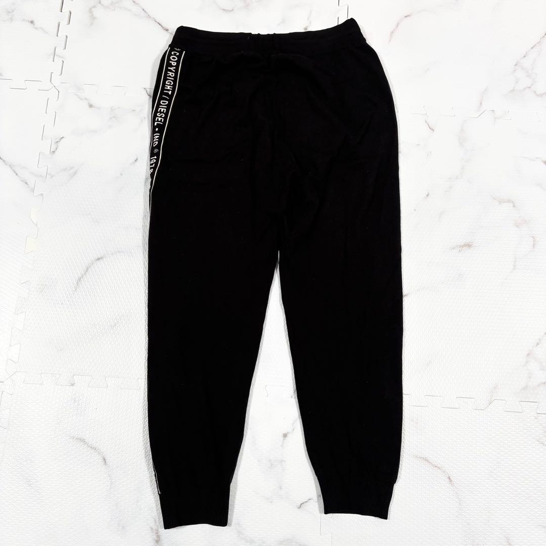 ✨美品✨DIESEL ディーゼル　黒ジャージセットアップ　トラック　L