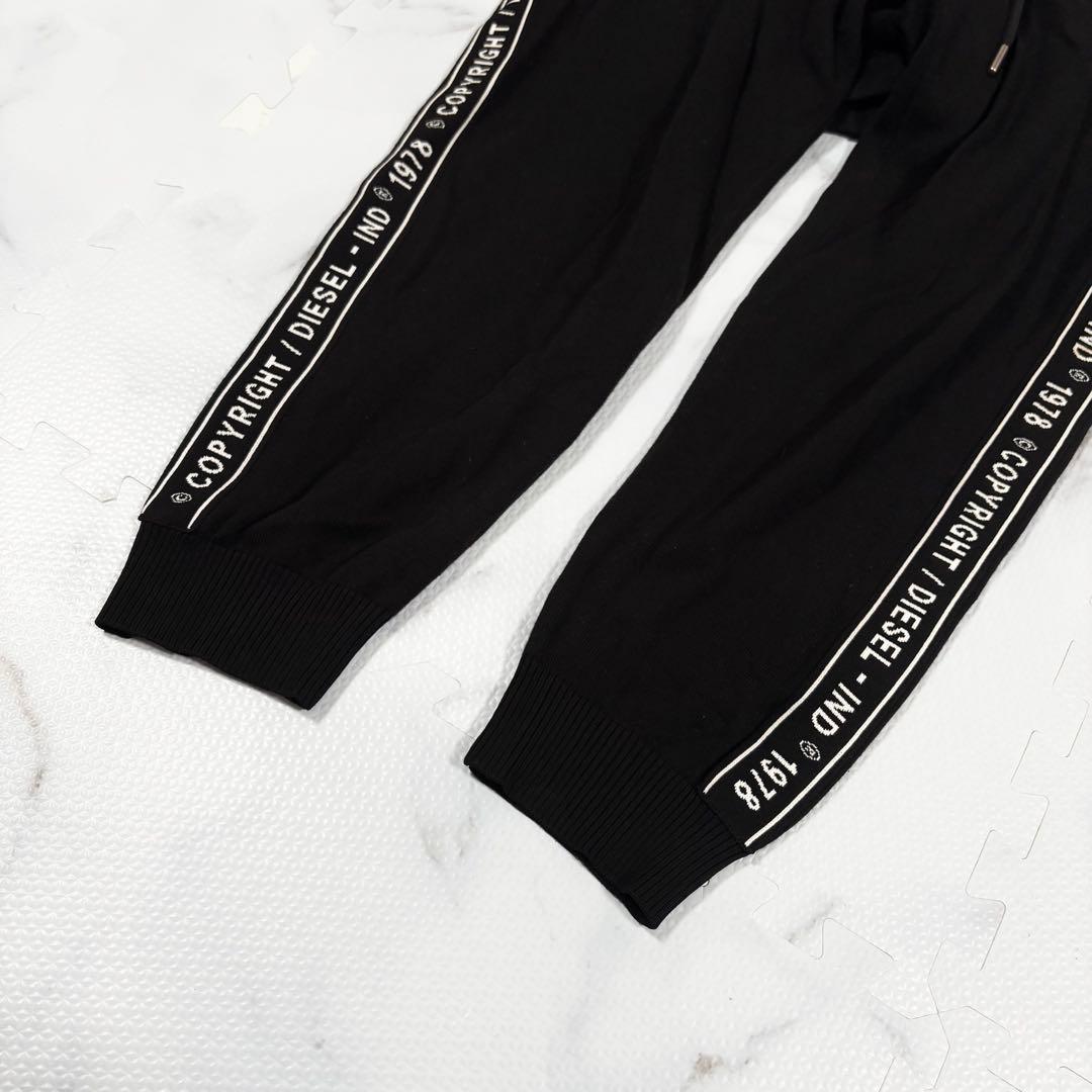 ✨美品✨DIESEL ディーゼル　黒ジャージセットアップ　トラック　L