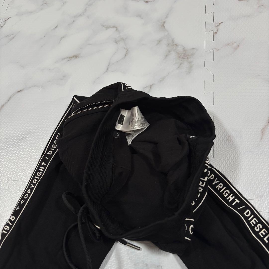 ✨美品✨DIESEL ディーゼル　黒ジャージセットアップ　トラック　L