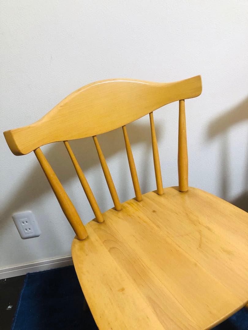 アンティーク　ウィンザーチェア　ナチュラルウッド ダイニングチェア 2脚セット