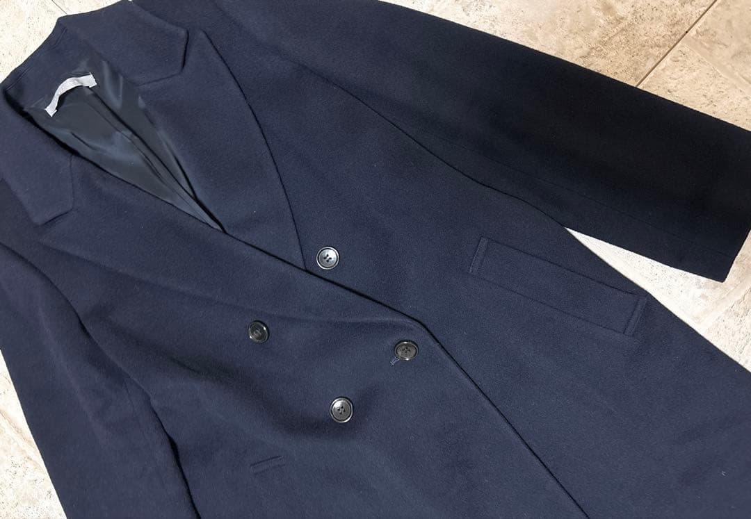 セオリーリュクス　チェスターコート40ネイビー