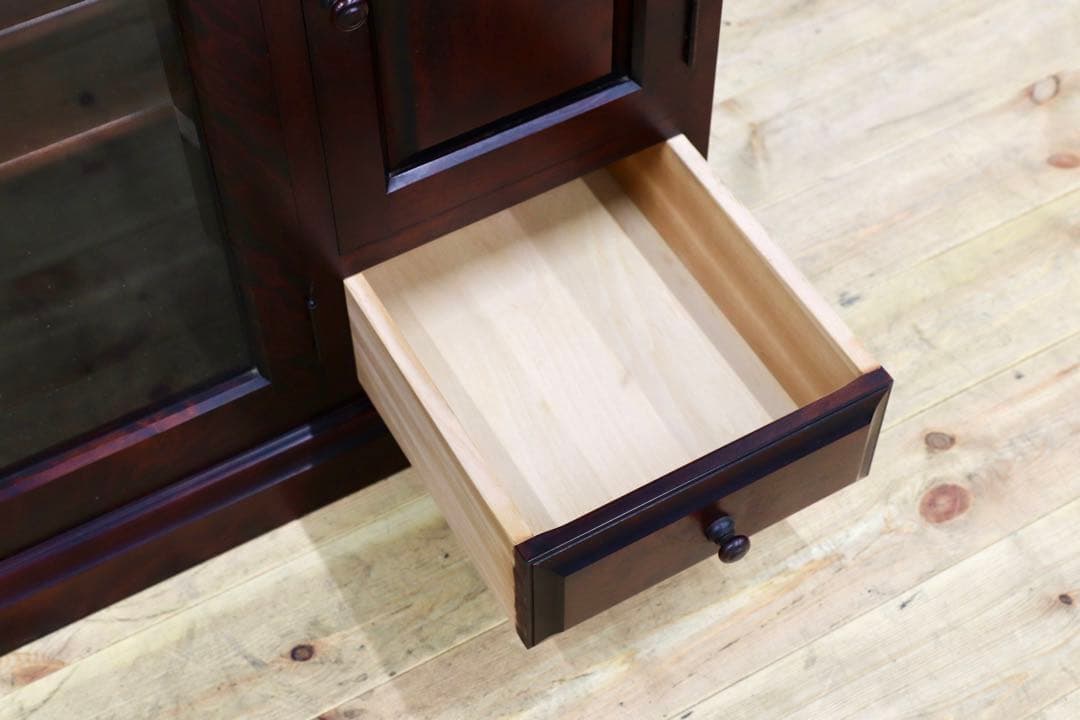 GMHH250○民芸家具 サイドボード リビングボード 樺材 レトロ 和家具 和