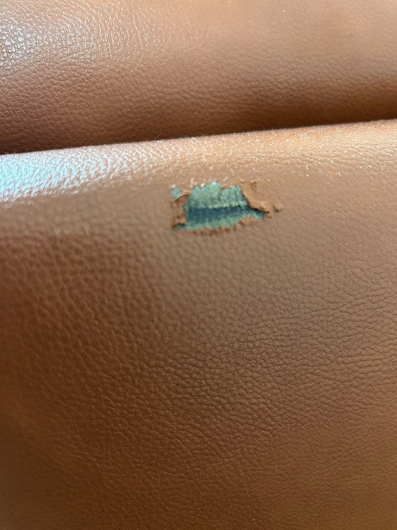 CMCブラウン レザー 3人掛けソファ アネーロ 電動ソファ 本革