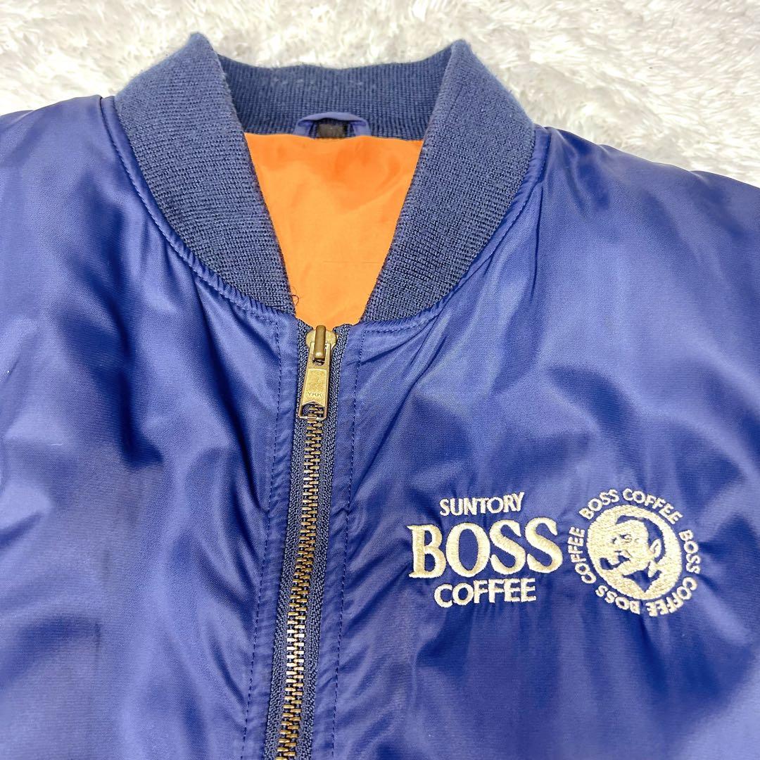 90's BOSS COFFEE 初代ボスジャン MA-1 Lサイズ y2k