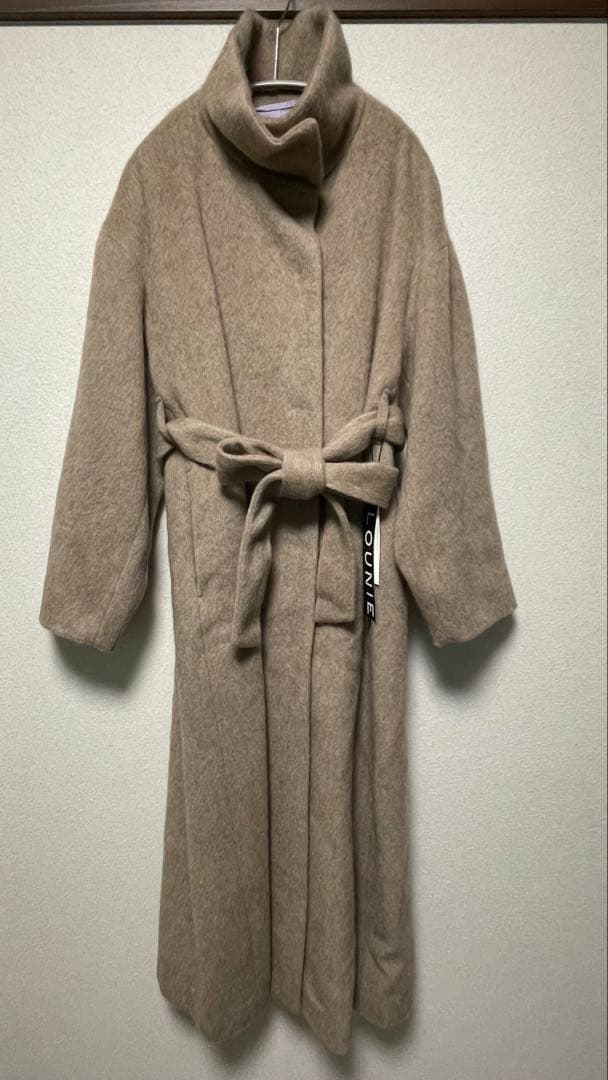 LOUNIE ルーニィ ロングコート カシミヤ ブラウン