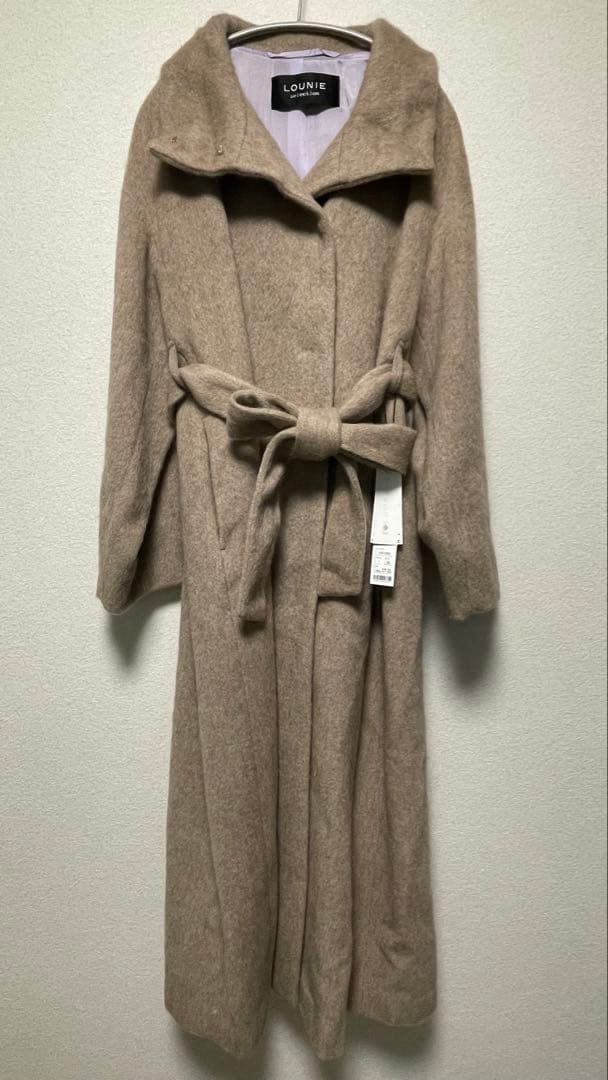 LOUNIE ルーニィ ロングコート カシミヤ ブラウン