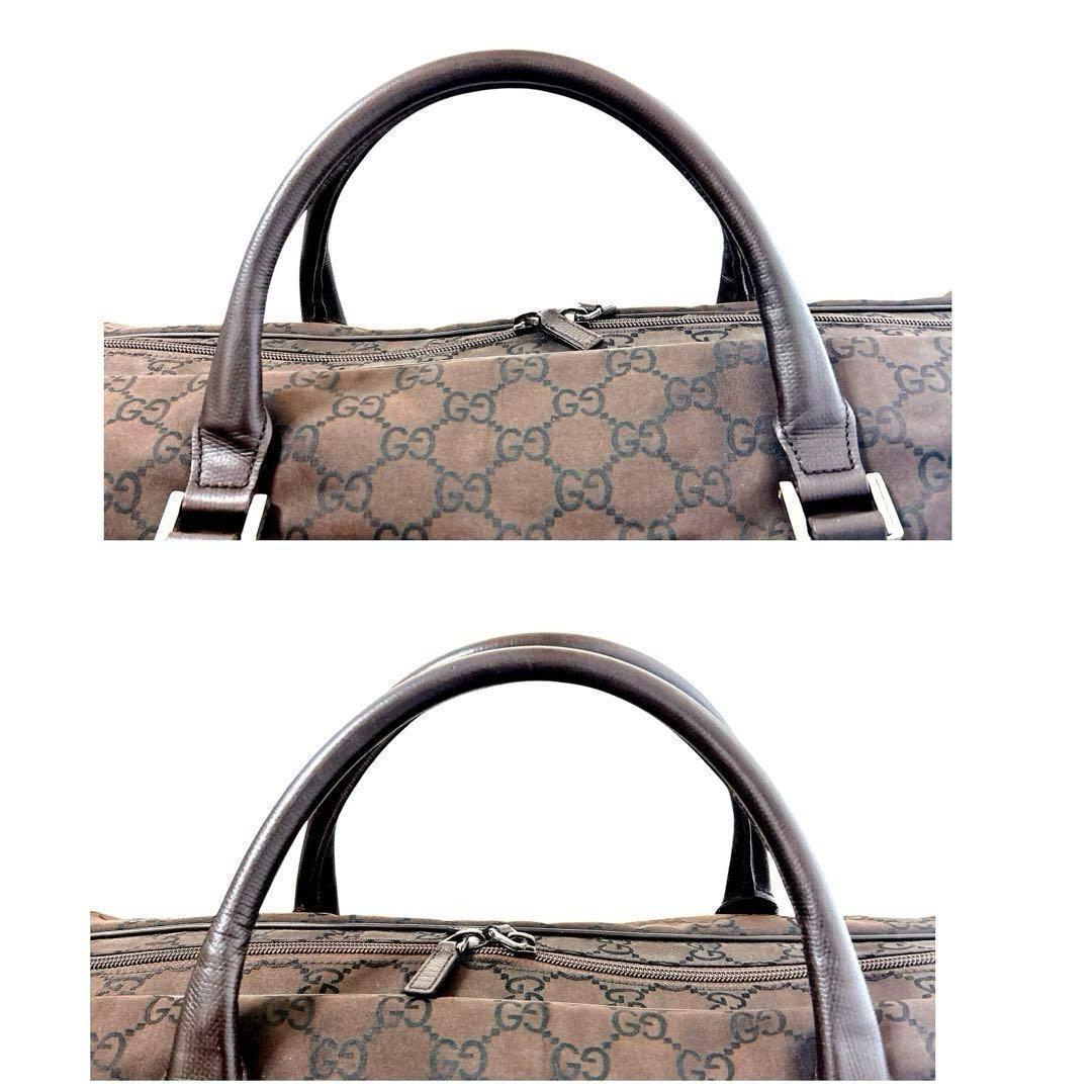 美品GUCCI GGキャンバス ボストンバッグ ショルダーストラップ付き