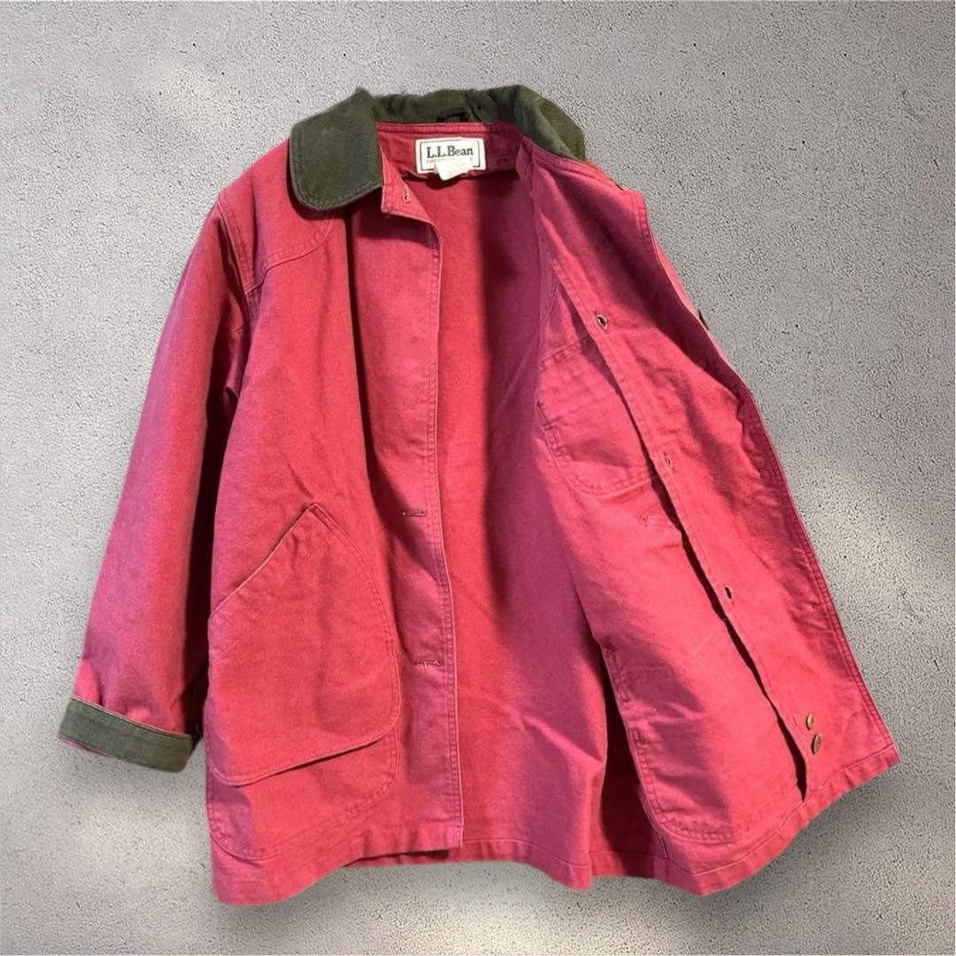 90s USA製　LLBean ハンティングジャケット　M フェード　レット