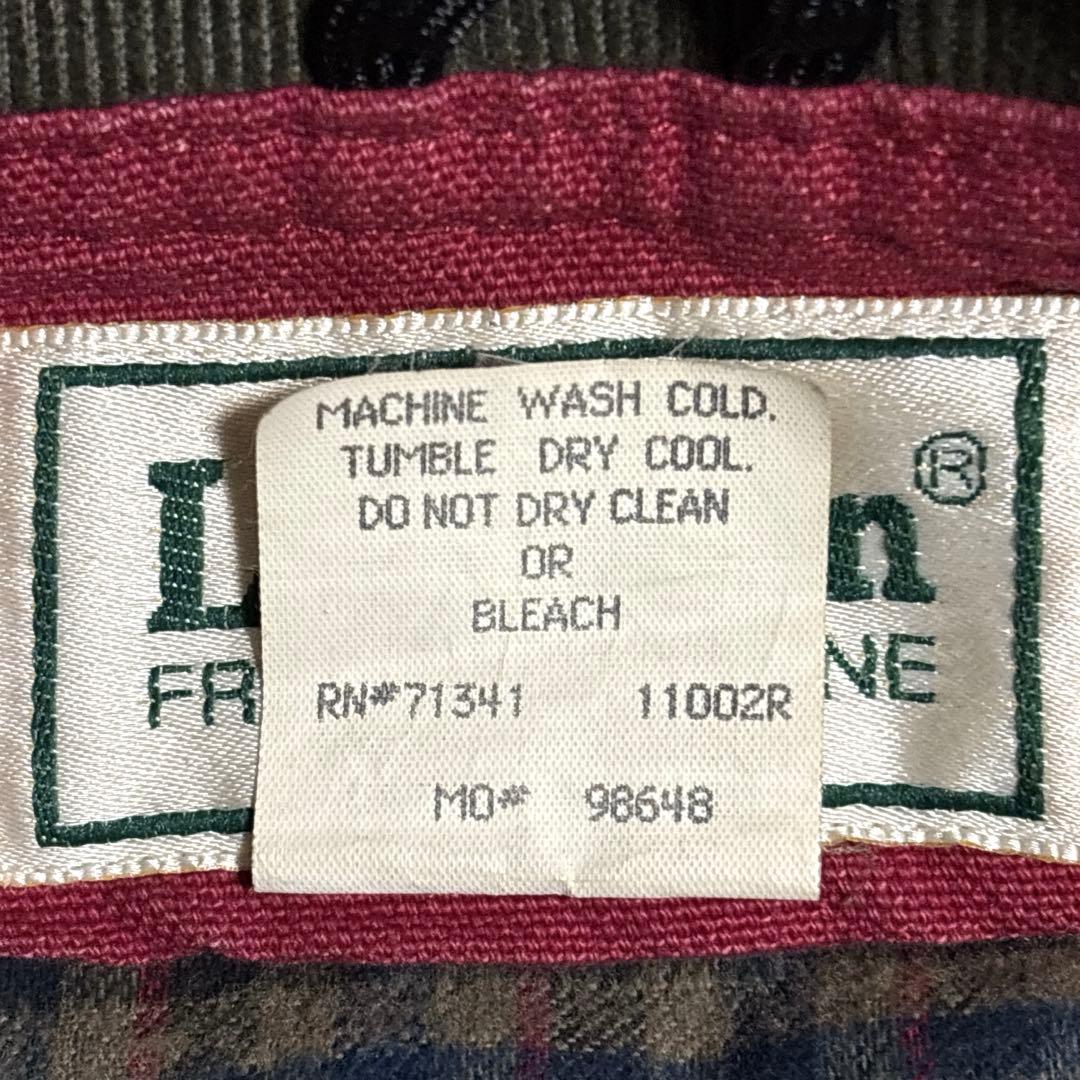 90s USA製　LLBean ハンティングジャケット　M フェード　レット