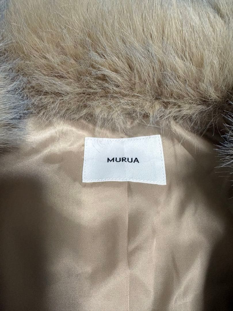 早い者勝ち⭐︎人気完売⭐︎新品未使用MURUA MIXフェイクファーブルゾンベージュ