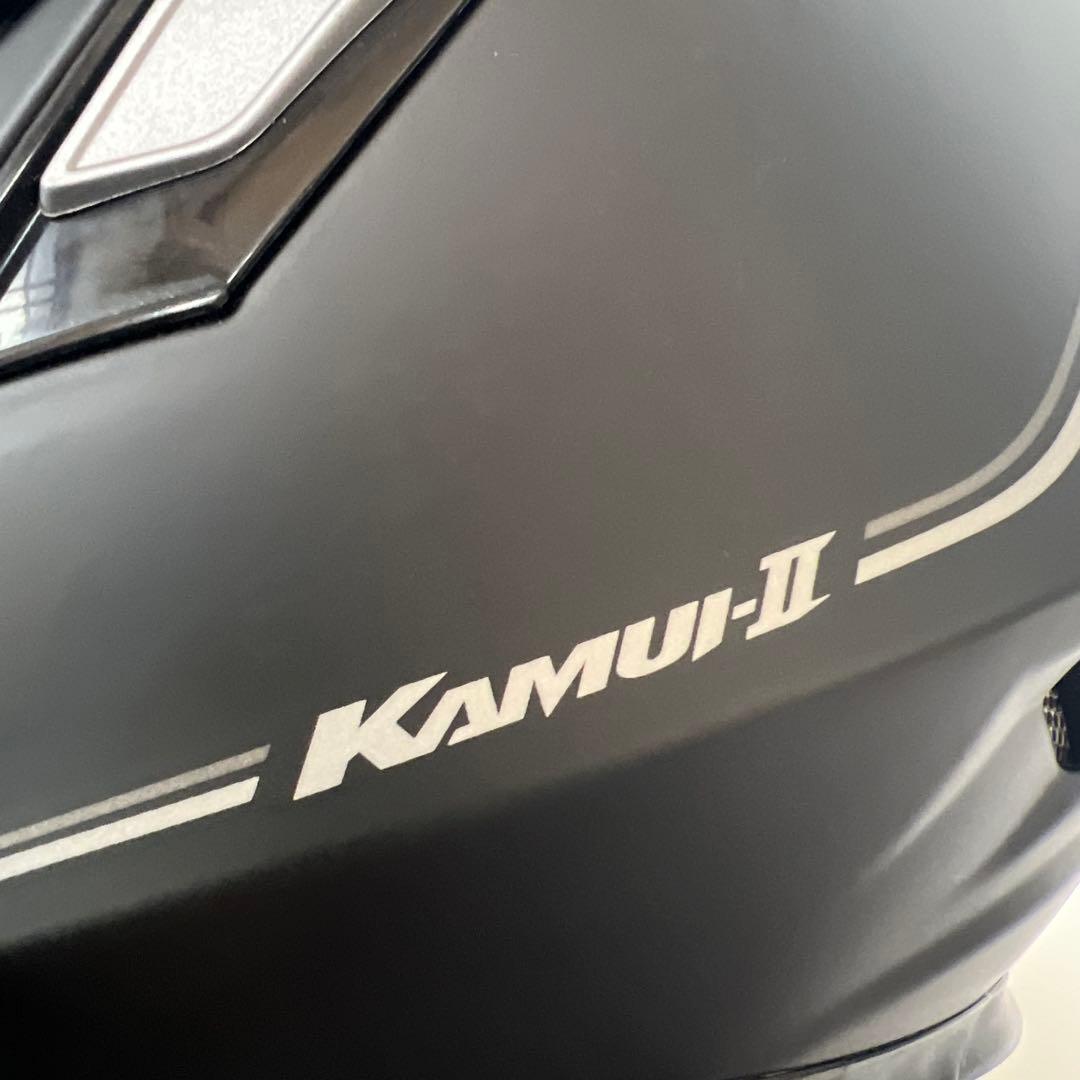 美品★OGKカブト KAMUI-2 マットブラック Lサイズ(59-60) 袋付