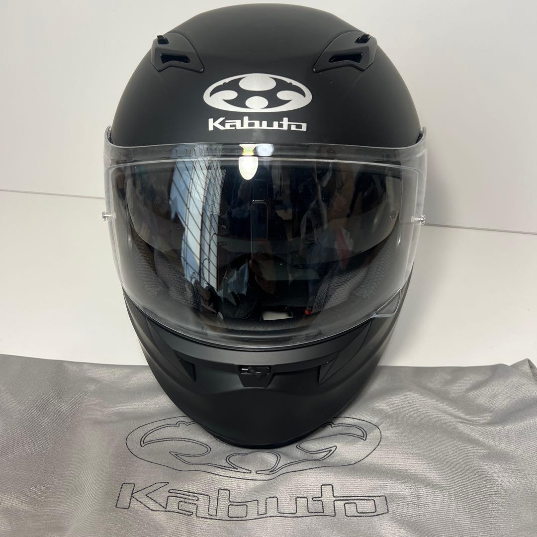 美品★OGKカブト KAMUI-2 マットブラック Lサイズ(59-60) 袋付
