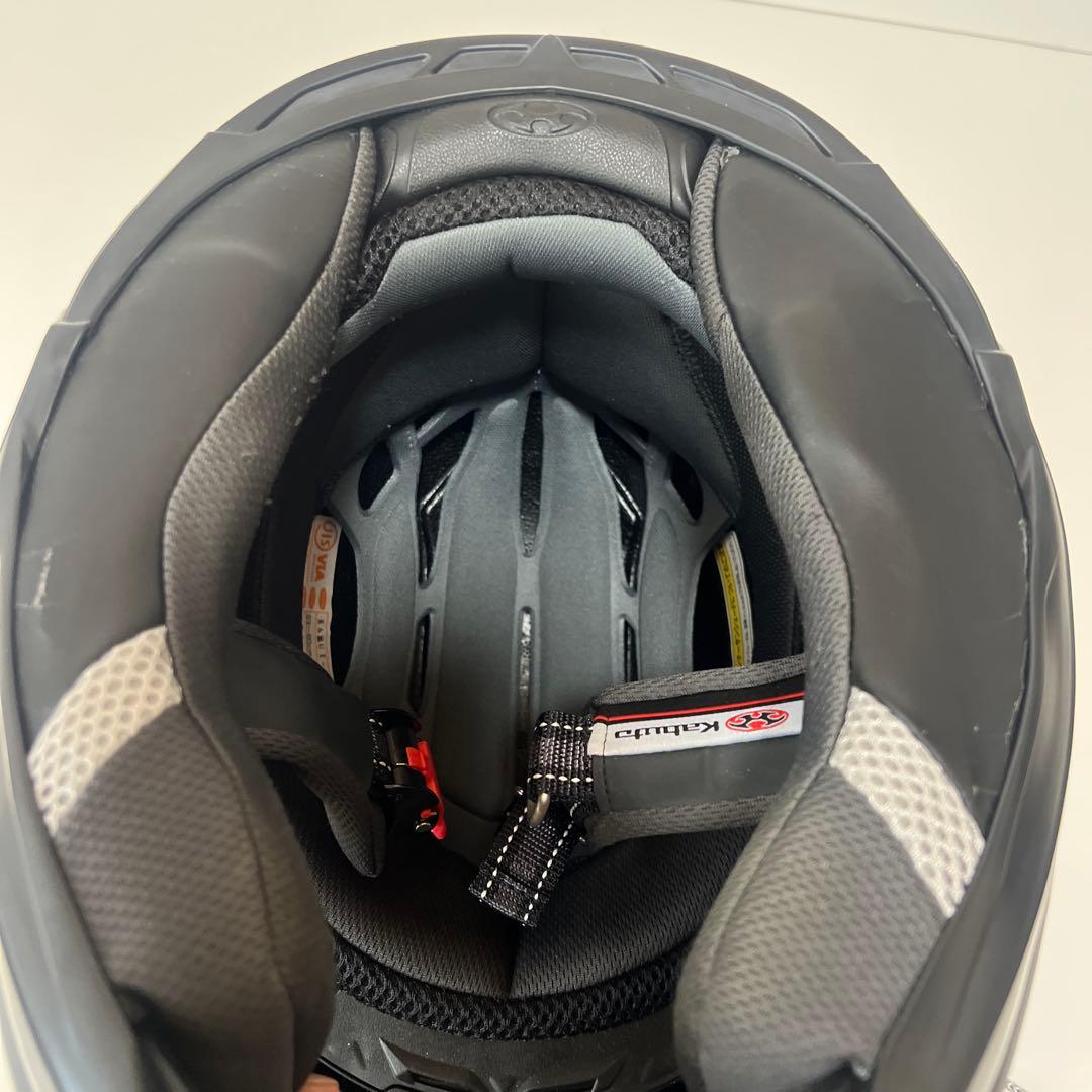 美品★OGKカブト KAMUI-2 マットブラック Lサイズ(59-60) 袋付