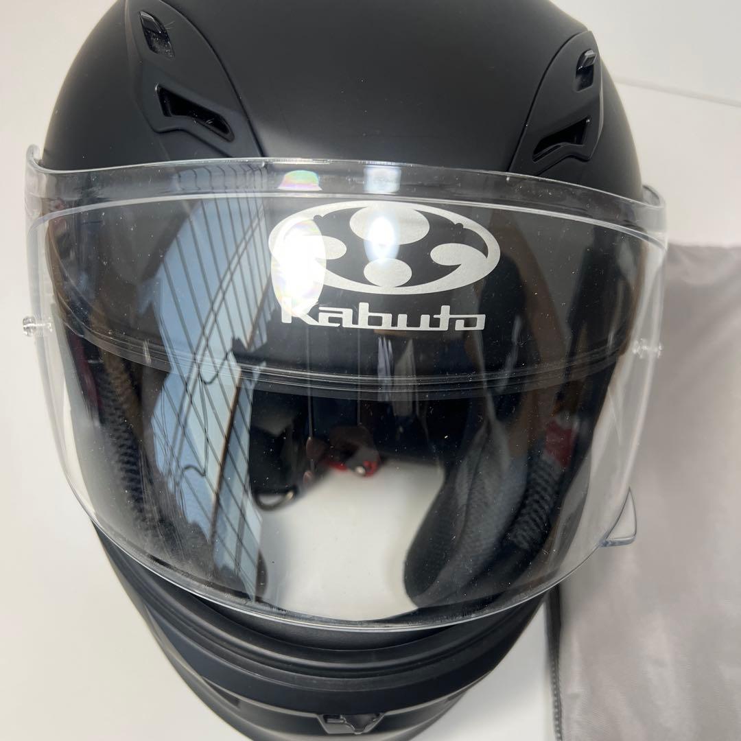 美品★OGKカブト KAMUI-2 マットブラック Lサイズ(59-60) 袋付