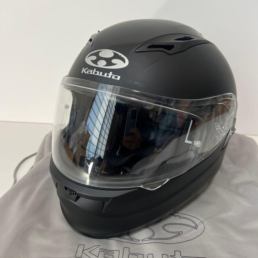 美品★OGKカブト KAMUI-2 マットブラック Lサイズ(59-60) 袋付