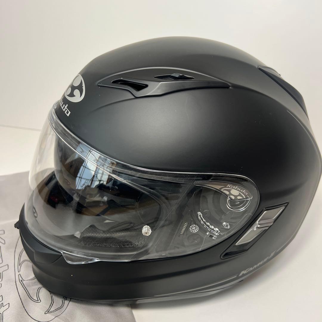 美品★OGKカブト KAMUI-2 マットブラック Lサイズ(59-60) 袋付