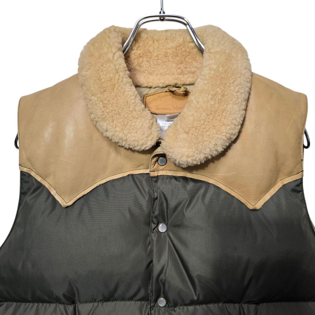 ロッキーマウンテンフェザーベッド ダウンベスト クリスティ オリーブ 38