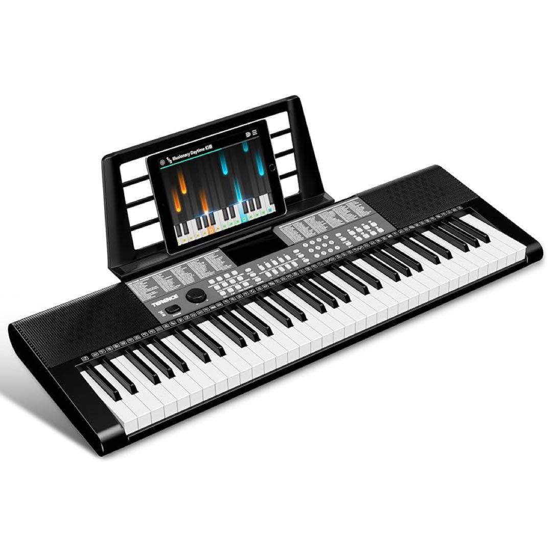 【TERENCE】電子キーボード 61鍵盤 初心者向け メトロノーム/録音